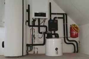 Installatie binnen in de woning